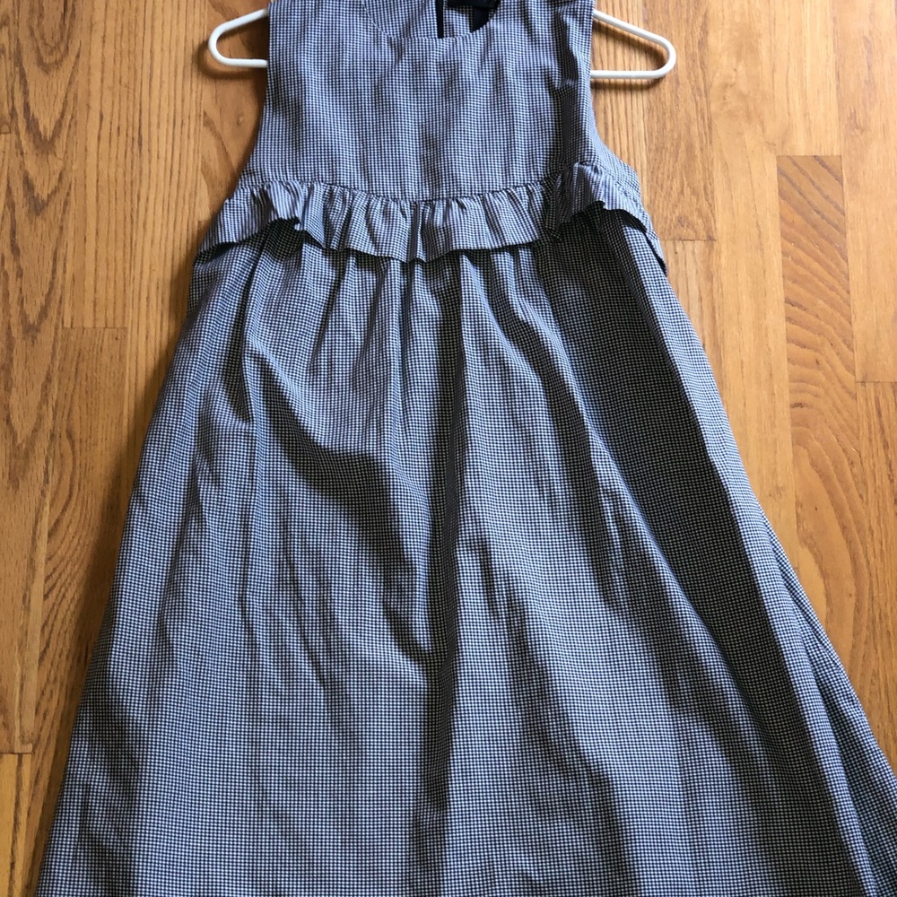 Pascal Vichy ruffle trimmed gingham dress